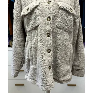 Thread & Supply Women's Tan Flagstaff Sherpa Over Sized Shirt Jacket S NWOT thumbnail 5