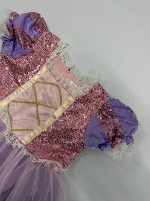Shnatygren Girls Rapunzel Princess Costume Dress Purple Pink Sequins Size 140 thumbnail 5