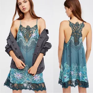 Free People Intimately Who's Sorry Now Floral Slip Dress Sz‎ M thumbnail 2