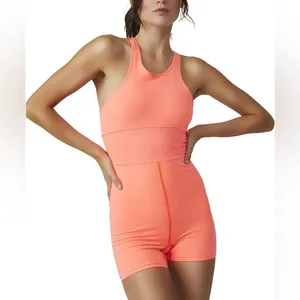 Free people movement Every Single Time Runsie Neon orange thumbnail 4