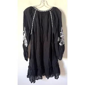 Tommy Bahama Swim Linen Tropical Cover Up Black White Size Small NEW thumbnail 4