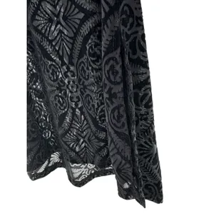 Ariat Black Burnout Velvet Sheer‎ Tunic Top Women's M Boho Western Long Sleeve thumbnail 4
