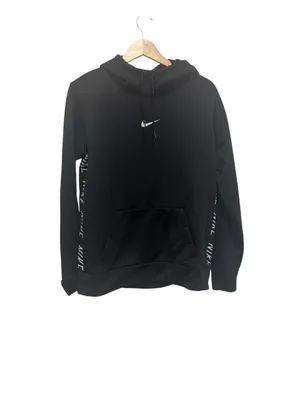 Nike Black Women's Hooded Pullover with Side Logo Tape thumbnail 2