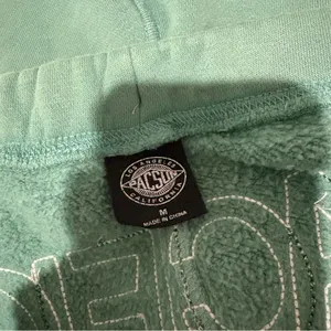 PACSUN Logo Embroidered Rolled Hem Sweat Shorts green‎ size Medium thumbnail 6