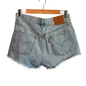 Levi's 501 Premium Light Wash Denim Cut-Off Shorts - size 26 thumbnail 2