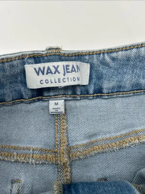 Wax Jean Light Wash Denim Mini Skirt thumbnail 5