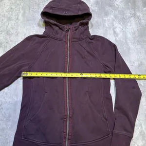 Lululemon Athletica Purple Warmth Scuba Full Zip Hoodie Sweatshirt thumbnail 6