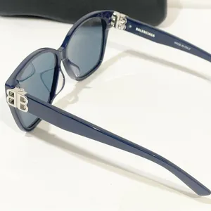 Balenciaga BB0135SA 004 WOMEN SUNGLASSES‎ BLUE Silver thumbnail 3