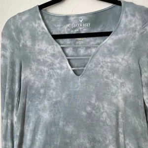 American Eagle tie dyed long sleeve top▪️XS thumbnail 5