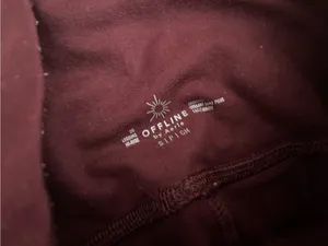 aerie High-Waist Burgundy Leggings thumbnail 2