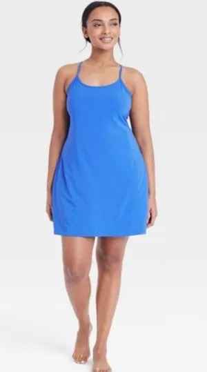 Stella McCartney Sleeveless flex exercise dress in a pullover style designed with a racerback silhouette and featuring With short thumbnail 1