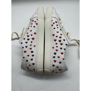 Soludos Ibiza Lace Up White Leather Sneakers Queen of Hearts Size 6.5 thumbnail 8