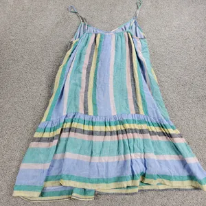 Rails Womens Ari Dress Small Blue Jamaica Stripe Spaghetti Strap V Neck Sundress thumbnail 16