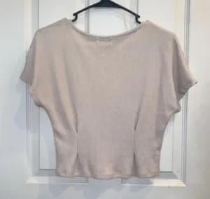 Beige Crop Top Tan Size M thumbnail 3