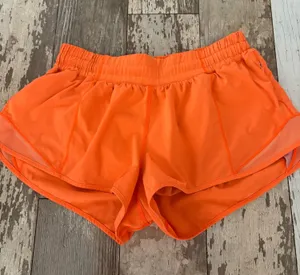 Bright Orange Lululemon Hotty Hot Shorts 2.5" thumbnail 1