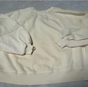 Aerie Hey Crochet Yellow Sweatshirt thumbnail 4