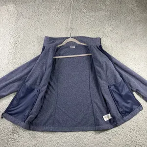 Columbia Fleece Jacket Women Large Benton Springs Full‎ Zip Blue Mock Neck Soft thumbnail 8