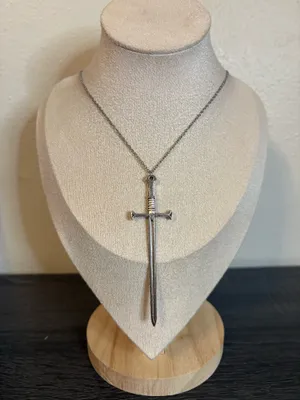 Handmade Silver Sword Necklace thumbnail 2