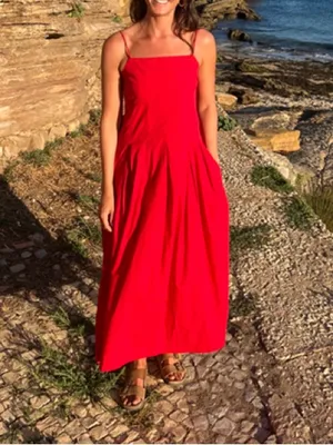Damson Madder Iris Bow Midi Dress Red Size 10 thumbnail 3