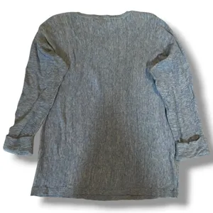 Massimo Dutti Blue Cotton Knit Sweater Women’s M Lightweight‎ Crewneck thumbnail 6