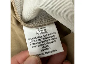 JM Collection Womens Short Khaki Pants M Rayon Blend Stretch Straight Casual thumbnail 4