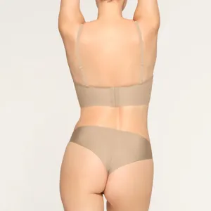 Nwt Skims Shapewear Deep Plunge Strapless Bra Clay S thumbnail 3
