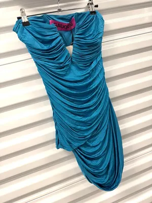 Gauge81 Talsi Mini Dress Deep Lagoon Womens Sizes Medium thumbnail 6