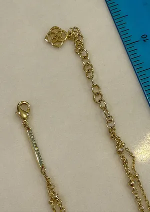 Kendra Scott Gold Necklace Multi-Strand Elisa thumbnail 3