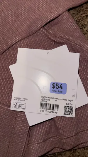 Waffle knit crewneck base layer Lululemon  thumbnail 3