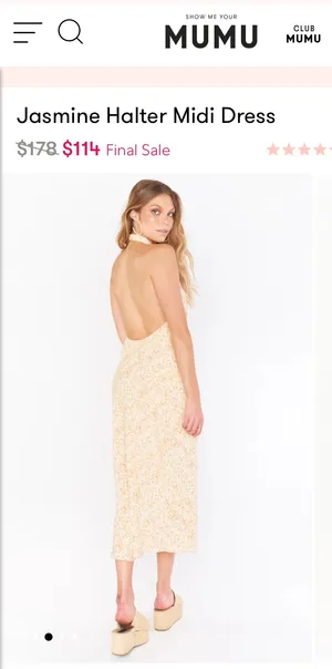 Show Me Your Mumu Halter Dress thumbnail 2