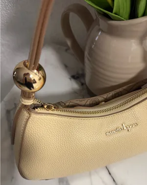 Nanette Lepore Panna Cotta Crescent Shoulder Bag NWT Y2K Minimalist Cream Purse thumbnail 4