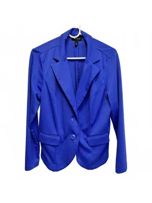 Torrid Royal Blue Double Button Blazer Plus Size 0 (12) thumbnail 2