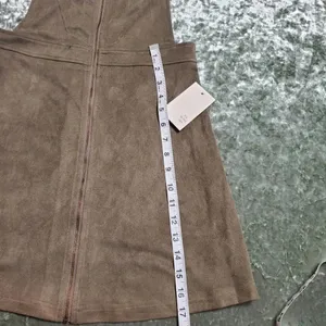 Pie‎ in The Sky Green Faux Suede Overall Dress thumbnail 4