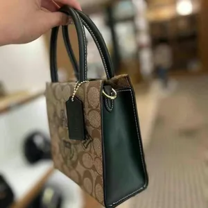 NWT Coach Mini Cally Crossbody In Signature Canvas With Varsity Motif cf381 thumbnail 4