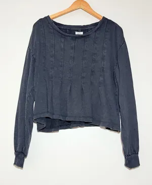 Anthropologie Pilcro Box Pleated Sweatshirt thumbnail 1