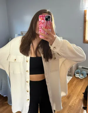 Amazon Waffle Knit Button Down thumbnail 2