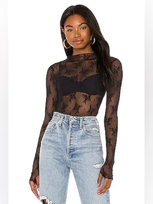 Free People Lady Lux Layering Top- Black thumbnail 7