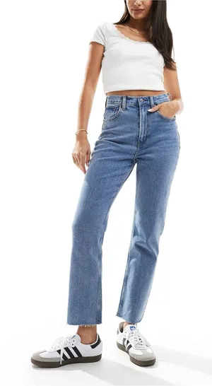 ABERCROMBIE Ankle‎ Straight Ultra HR Jeans - Curve Love thumbnail 1