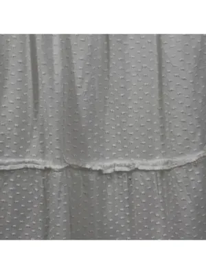 J. Crew Women’s White Smocked Tiered Midi Dress Size Medium thumbnail 4