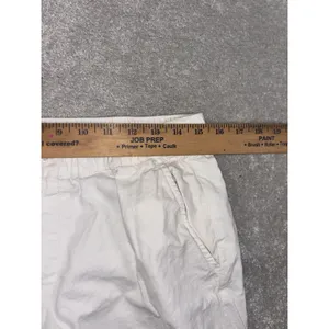 vineyard‎ vines womens white linen pull on pants Cropped Pockets thumbnail 6