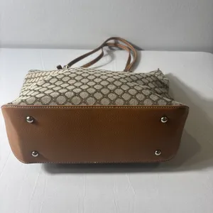 Nine‎ West Shoulder Handbag Tote Large Brown Purse thumbnail 3