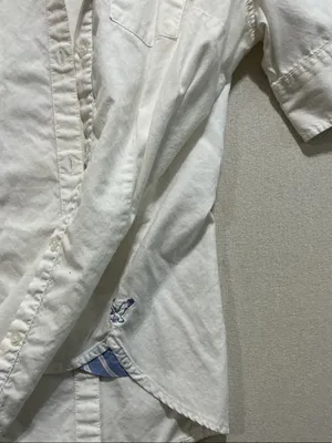 American Eagle Outfitters White Short-Sleeve Button-Down Shirt thumbnail 5