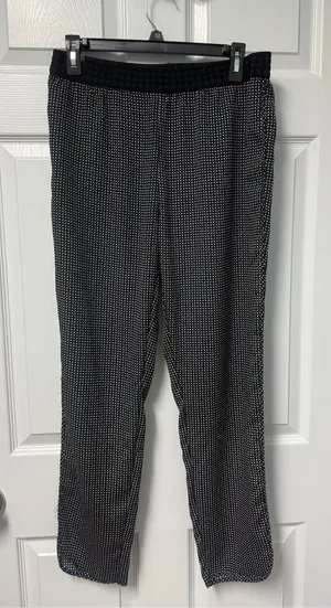 H&M Black and White Polka Dot Track Pants thumbnail 1