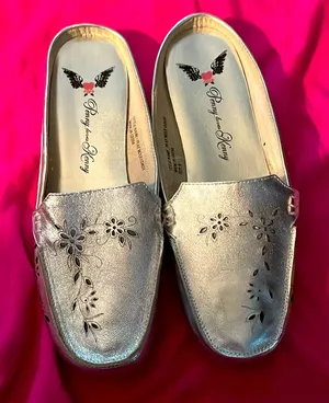 Penny Loves Kenny Silver Coast Mules thumbnail 1