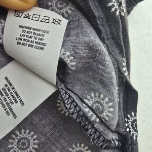 Maeve Anthropologie Navy‎ Blue Sunburst Print Off the Shoulder Cotton Blouse S thumbnail 7