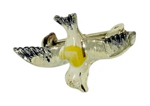 Silvertone Pigeon Bird‎ Pin Accessory Silver thumbnail 1