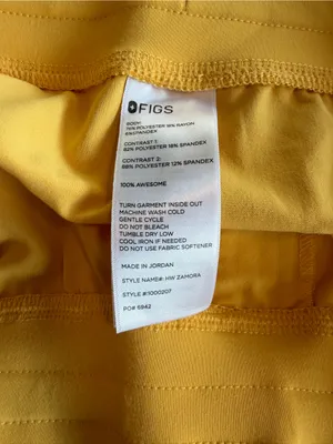 Figs Scrub Set Set Rafaela Top Sz 3XL/ HW Zamora Jogger Pants Size XXL Dandelion thumbnail 7