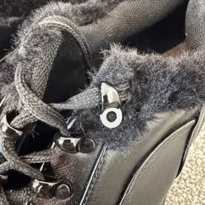 Koi Fur Trim Sneakers Size 8 Black Faux Leather New Whimsigoth Fairy Grunge Punk thumbnail 8