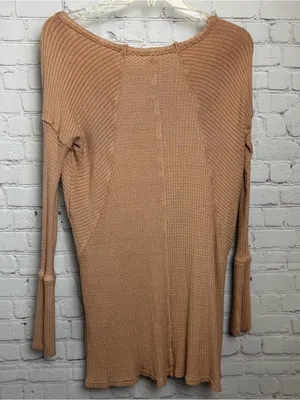 Urban Outfitters hi lo textured boho oversized top size XS muted pink festival thumbnail 4