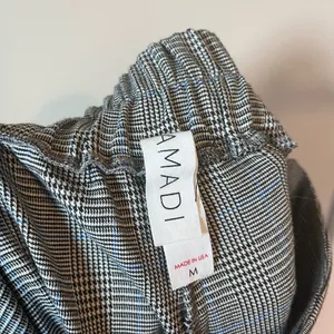 Anthropologie Amadi Plaid Pleated High Rise Wide Leg Trouser Pants M thumbnail 5